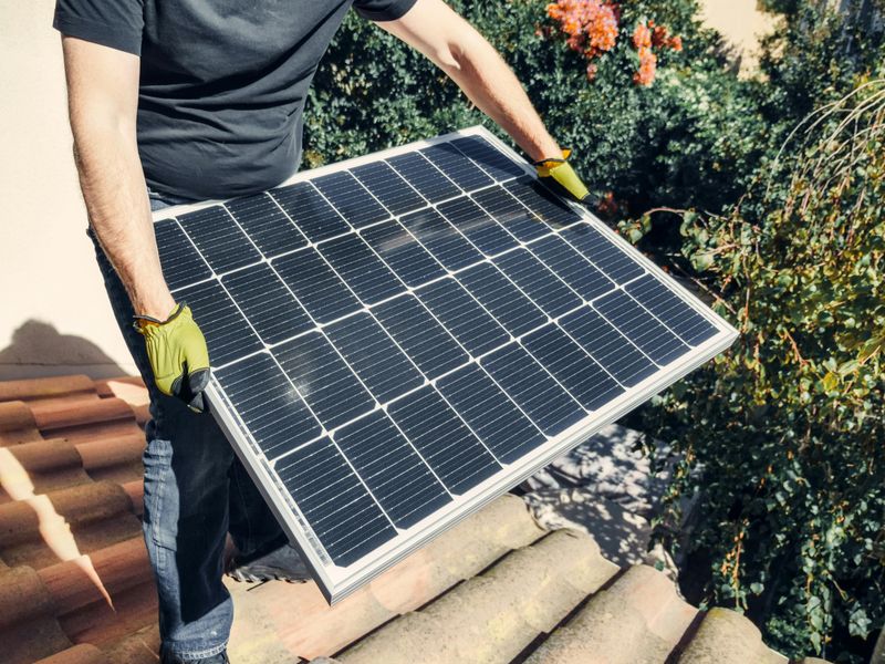 Professionele zonnepanelen installateur aan het werk - SnelZonnepanelenPlaatsen.nl levert vakkundige installatie door getrainde en gecertificeerde specialisten